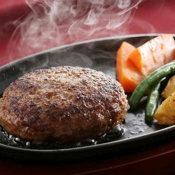 大阪 「夢一喜」 国産牛・豚肉使用　焼ハンバーグ