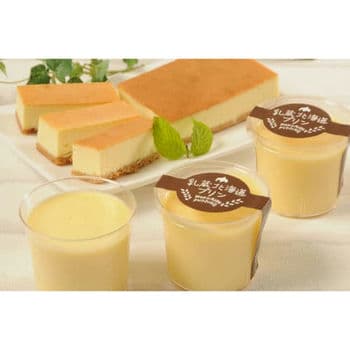 「乳蔵」 北海道プリンとチーズケーキセット「実」