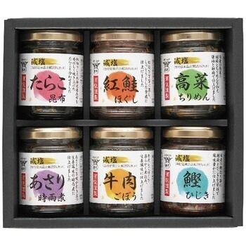 減塩佃煮・惣菜瓶詰詰合せ（6瓶入）