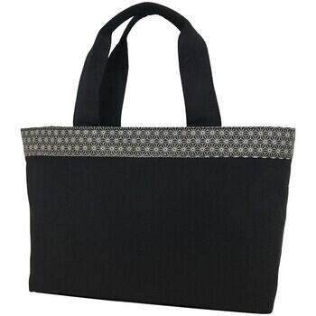 麻の葉柄手提げバッグ