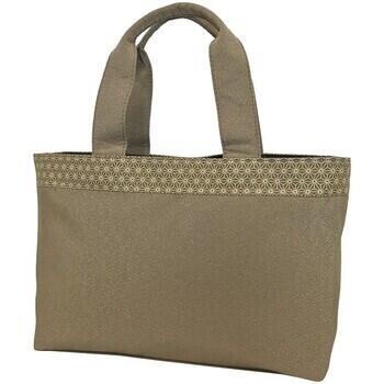 麻の葉柄手提げバッグ