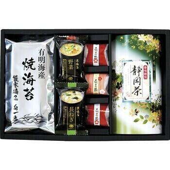 静岡茶・焼海苔・梅・味噌汁詰合せ