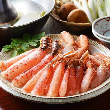 かにしゃぶ3種食べ比べ