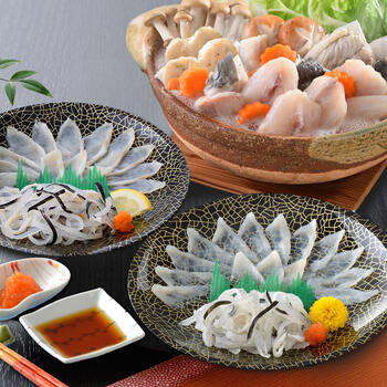 ふく薄造りとちり鍋詰合せ