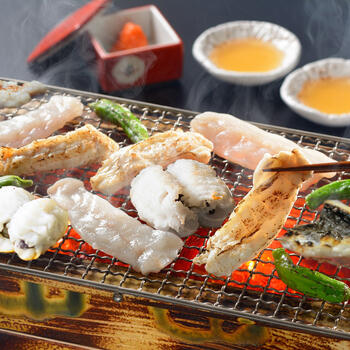 焼きはも・焼きふく食べ比べ