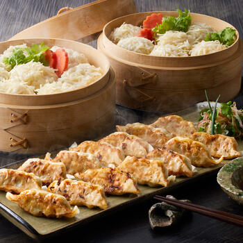 餃子と豆腐しゅうまいセット