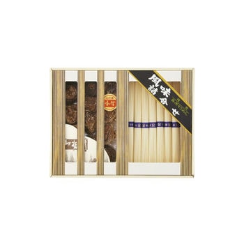 国産椎茸と手延そうめん御詰合せ（椎茸25g・そうめん8束）