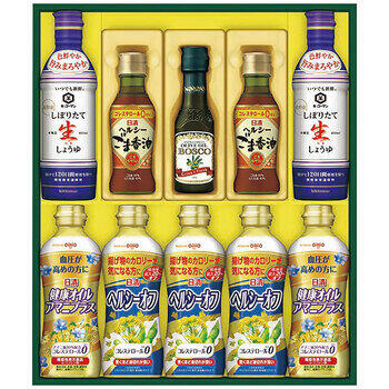 ヘルシーオイル＆キッコーマン生しょうゆギフトNK-55