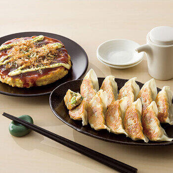 冷凍お好み焼・ねぎ餃子セット