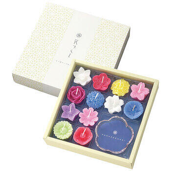 花型キャンドル・グラスセット（植物性）