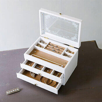 木製ジュエルケース（ホワイト）