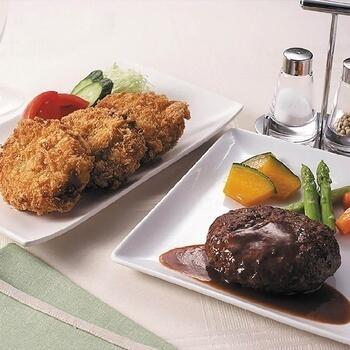 コロッケ・ハンバーグセット