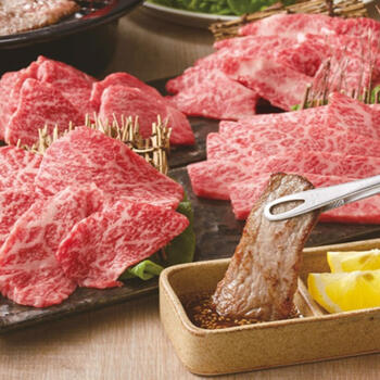 松阪牛人気の焼肉4種（各約120g）食べ比べセット