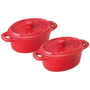 セラミックオーバルペア（チェリー）