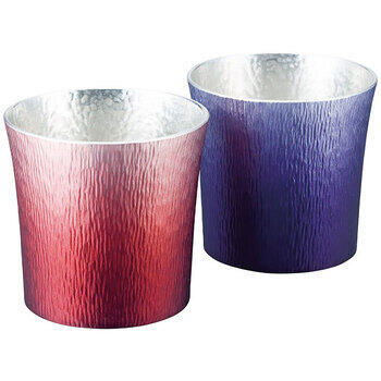 錫製タンブラー310ml2客セット（赤）