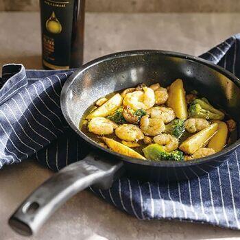 ヒスイクアッドコーティングウォックパン24cm