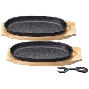 鉄鋳物小判ステーキ2枚セット