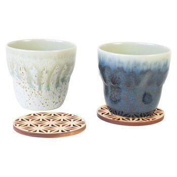 えくぼタンブラーペ（コースター付）