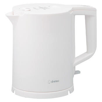 ドリテック 電気ケトル「ピタポット」0.8L PO-377WT