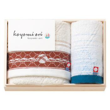 フェイスタオル&ウォッシュタオル（国産木箱入）