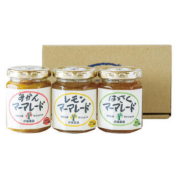 素材そのままマーマレード3種セット