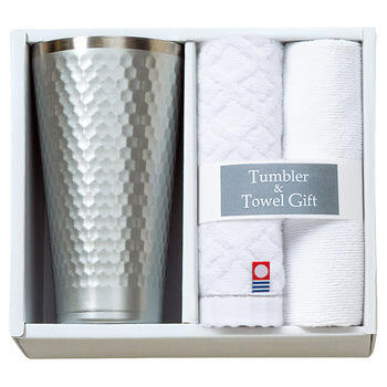 タンブラー&今治産ウォッシュタオルセット1