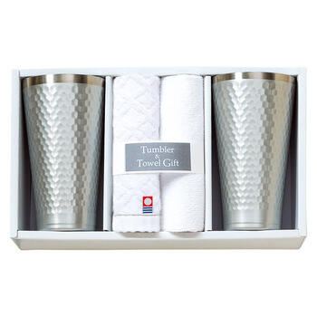 タンブラー2個&今治産ウォッシュタオルセット