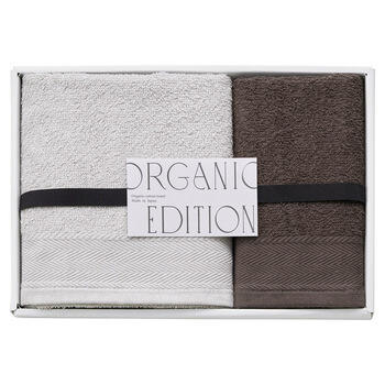 オーガニックコットン使用国産フェイスタオル&ウォッシュタオル