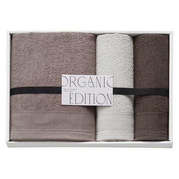 オーガニックコットン使用国産タオルセット4P