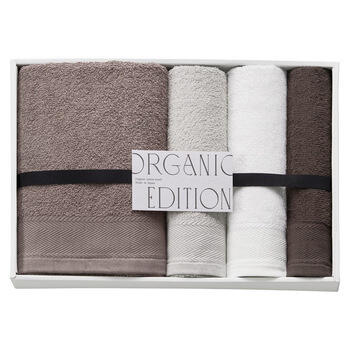 オーガニックコットン使用国産タオルセット3P