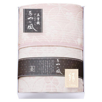 シルク混五重織ガーゼハーフケット