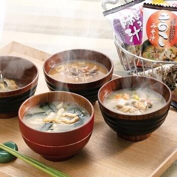 フリーズドライ「お味噌汁三種の味詰合せ」（6食）