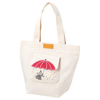 雲と傘 ミニバッグ（マチ付き）