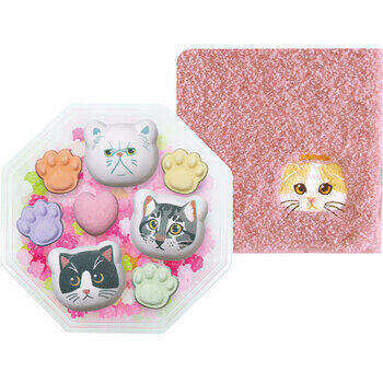 Uchinokomateラムネと金平糖とハンカチ