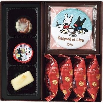 【紙袋付】リサとガスパールのパティシエボックス(缶バッジ入り)