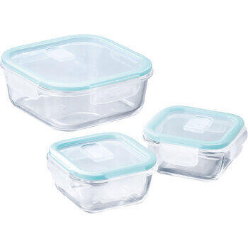 耐熱ガラス容器角型3点セット大