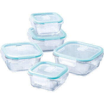 耐熱ガラス容器角型5点セット