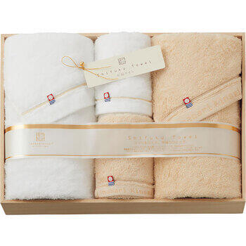 至福タオルバス・フェイスタオル各2枚セット（木箱入）