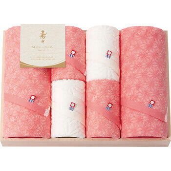 寿々~じゅじゅ~バス2枚・フェイスタオル4枚セット（木箱入）