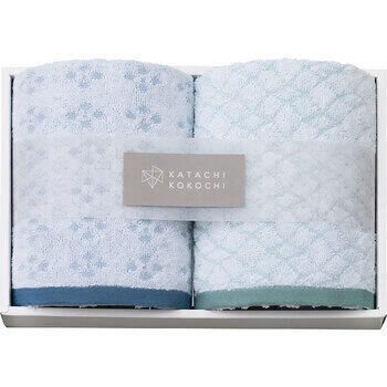 カタチココチ　フェイスタオル2枚セット