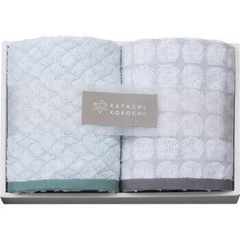 カタチココチ　フェイスタオル2枚セット