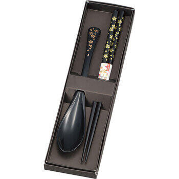 箸・スプーン桜　黒