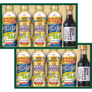 日清バラエティオイル＆丸大豆しょうゆギフト（10本）