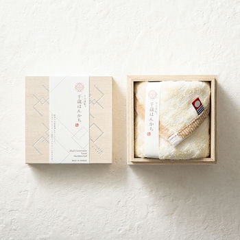 千歳はんかちタオルハンカチ（木箱入）
