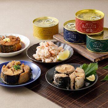 サバ缶（3個）と紅ズワイガニ缶詰（3個）アソートA