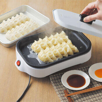 コンパクトホットプレート（ふた付き）