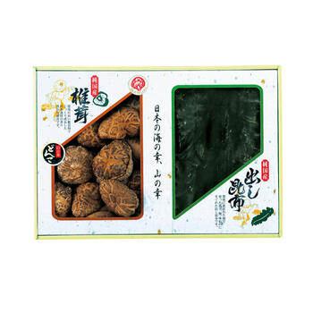 国内産原木どんこ椎茸（60g）・昆布（80g）詰合せ
