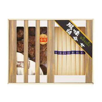国産椎茸（20g）と手延そうめん（8束）御詰合せ
