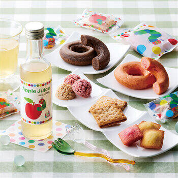 アップルジュース&しっとりドーナツスイーツセット SNZ-302