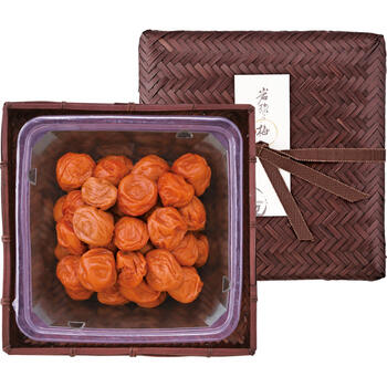 紀州産南高梅はちみつ梅竹籠入（600g）